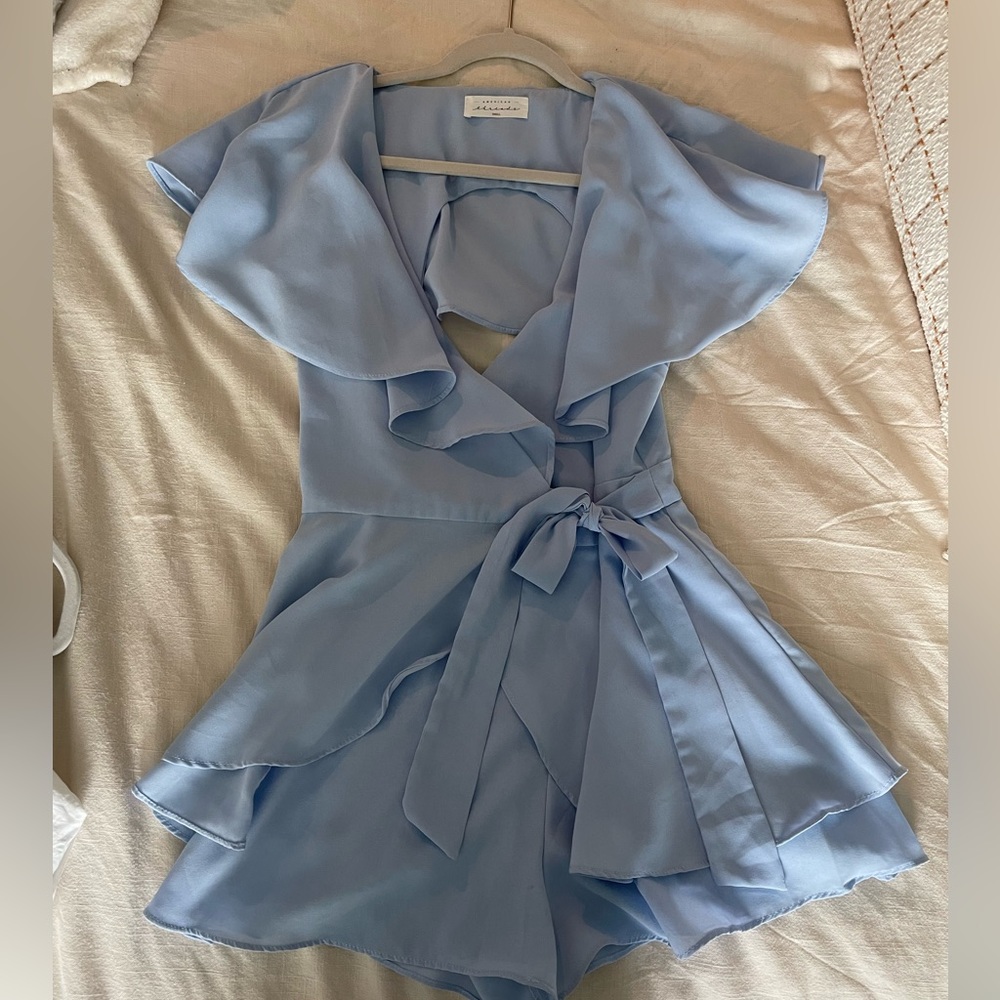 american threads blue romper